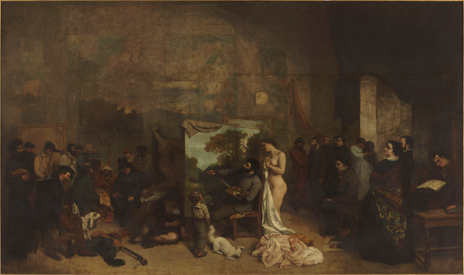 Gustave Courbet - L'Atelier du peintre}